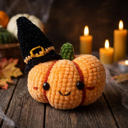 Halloween-Kürbis Häkelanleitung PDF 🇩🇪