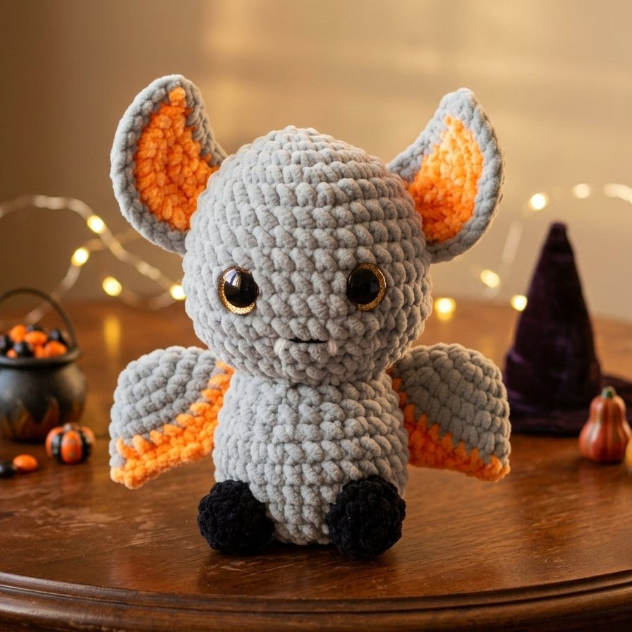 Die kleine Halloween-Fledermaus Häkelanleitung 🇩🇪