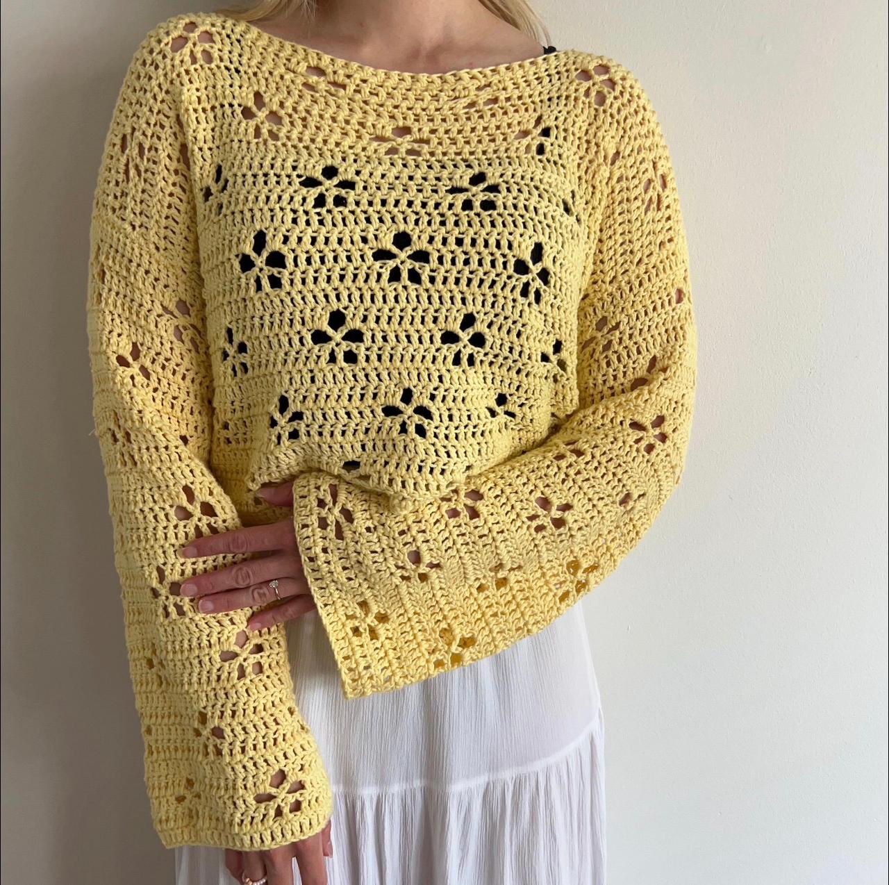 Cherry Blossom Pullover Häkelanleitung PDF 🇩🇪