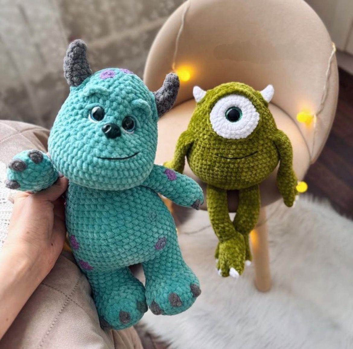 Monster Sullivan & Mike – Häkelanleitung PDF