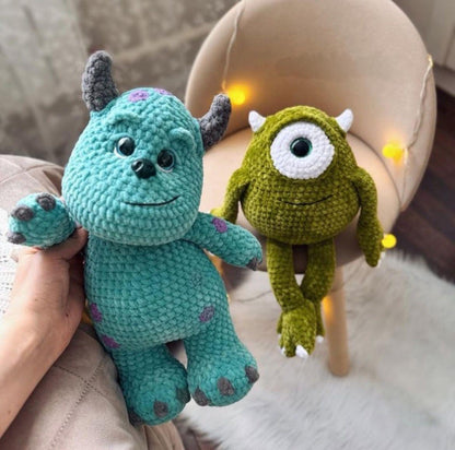 Monster Sullivan & Mike – Häkelanleitung PDF