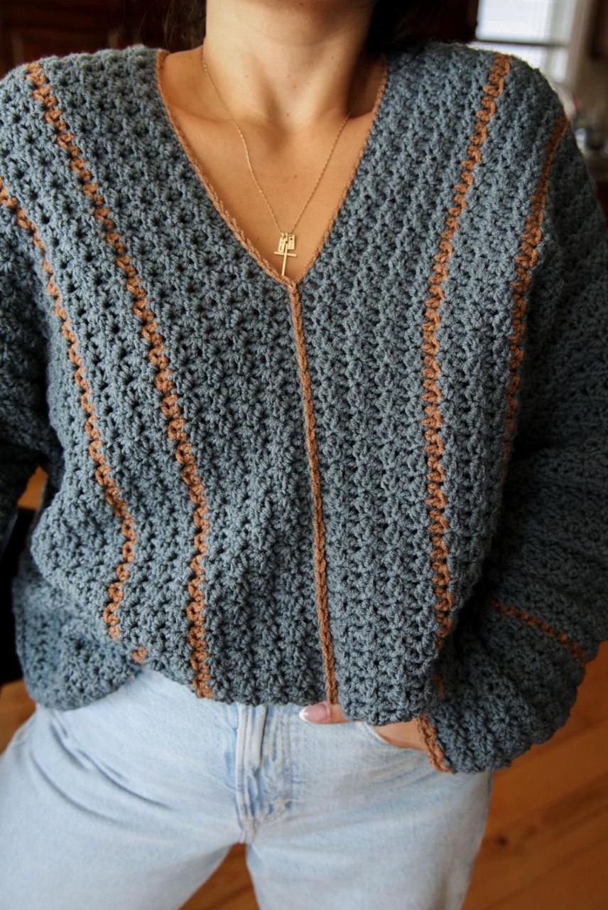 Springtide Pullover Häkelanleitung PDF