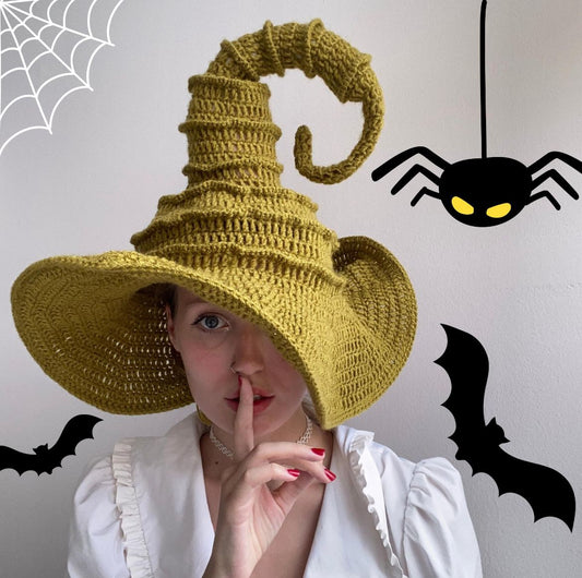 Hexenhut Halloween Häkelanleitung PDF 🇩🇪