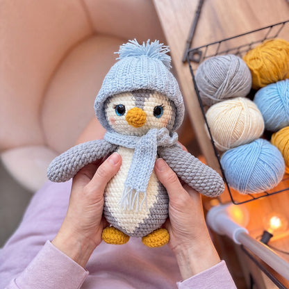 CHÄKEL-PINGUIN Häkelmuster PDF 🇩🇪