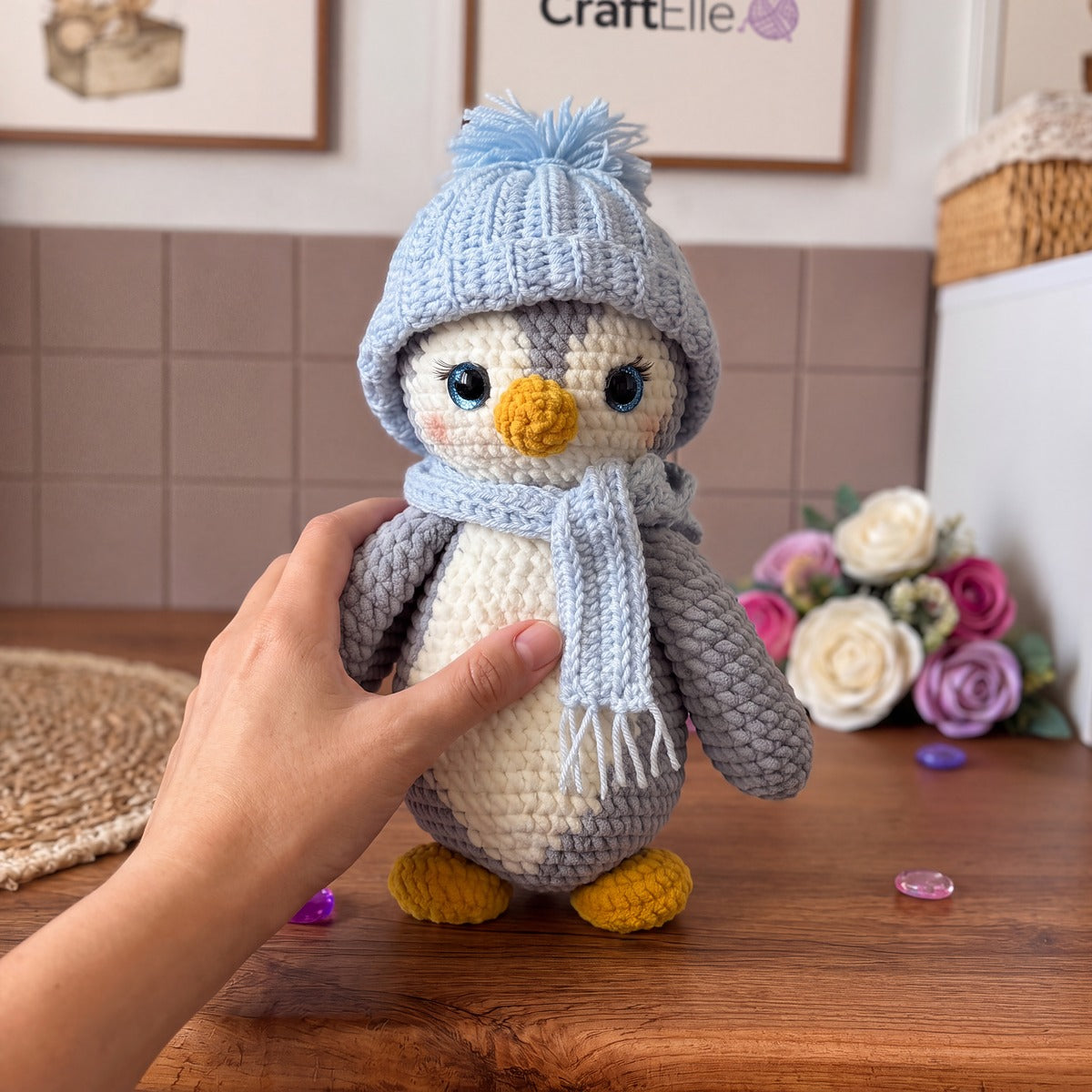 CHÄKEL-PINGUIN Häkelmuster PDF 🇩🇪