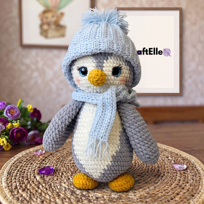 CHÄKEL-PINGUIN Häkelmuster PDF 🇩🇪