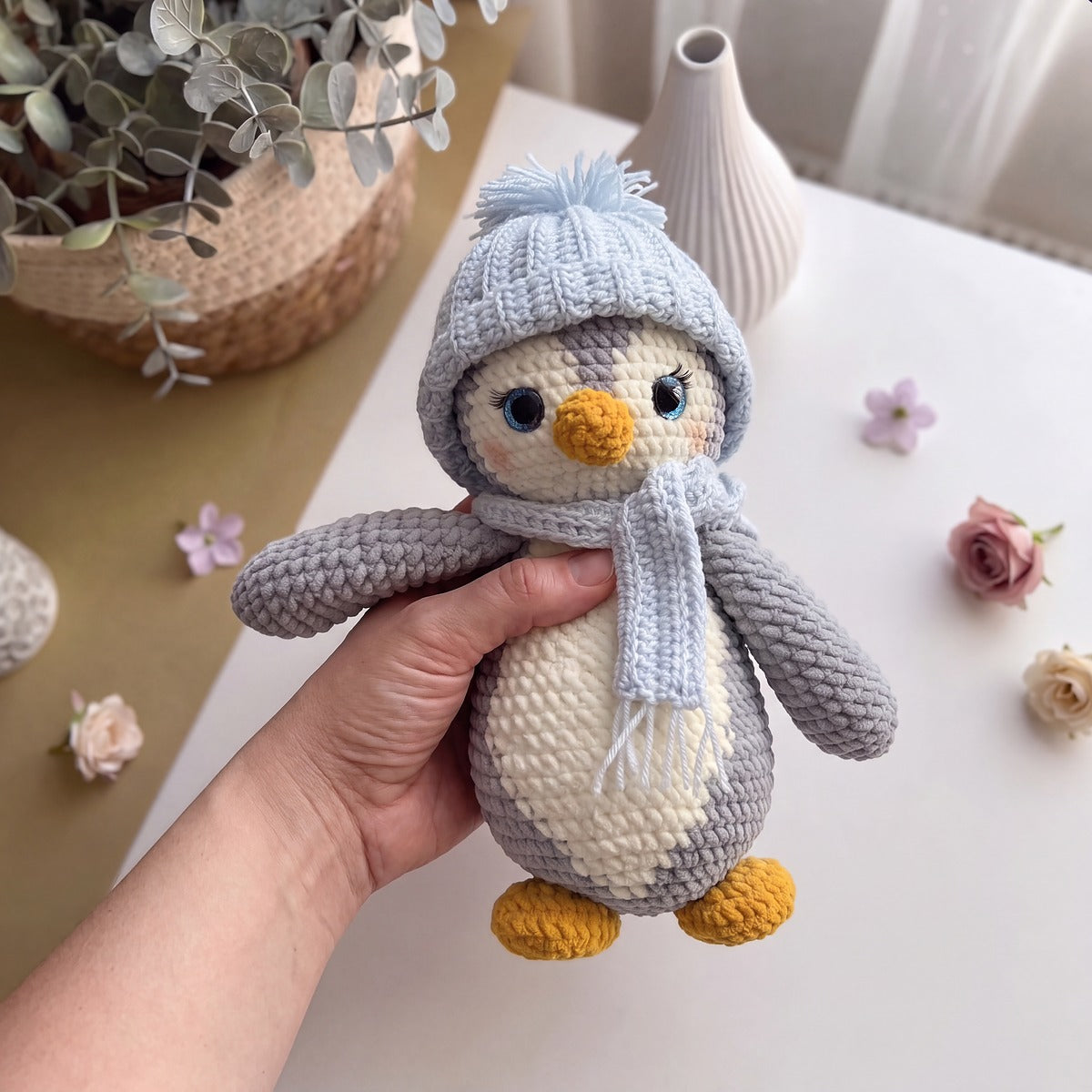 CHÄKEL-PINGUIN Häkelmuster PDF 🇩🇪